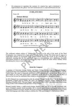 Jubilate Deo von Bernard Sexton 