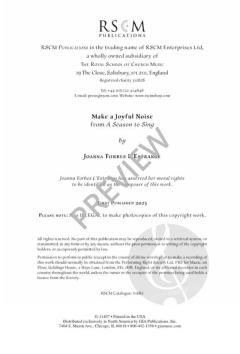 Make a Joyful Noise von Joanna Forbes L'Estrange 