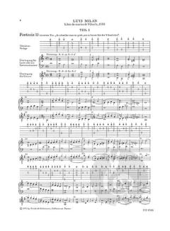 Die Tabulatur - Heft 17: Libro de musica de Vihuela de mano, 1535 von Luys Milan 