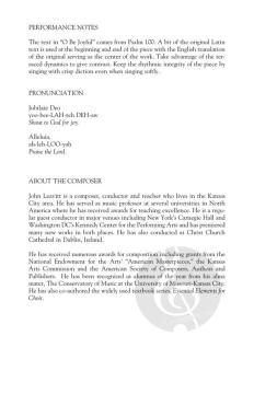 O Be Joyful von John Leavitt 