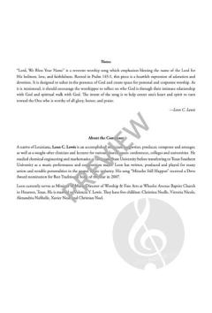 Lord, We Bless Your Name von Leon C. Lewis 