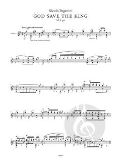 God Save the King  von Niccolò Paganini 