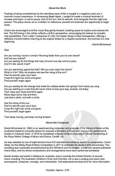 Begin Again von Daniel Brinsmead 