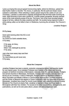 I'll Fly Away von Albert E. Brumley 