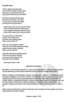 Sing Me Home von Mark A. Miller 