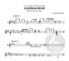 Calendar Music (365 nano pieces) von Annette Kruisbrink 