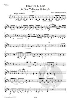 Trio Nr. 1 op. 81 von Georg Abraham Schneider 