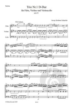 Trio Nr. 1 op. 81 von Georg Abraham Schneider 