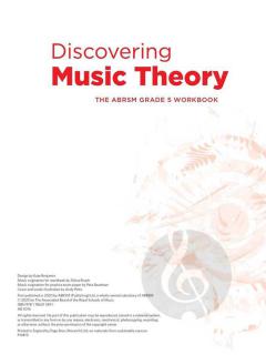 Discovering Music Theory - Grade 5 