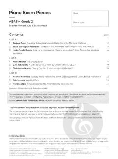 Piano Exam Pieces 2025 & 2026, Grade 2 