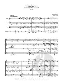 1. Streichquartett  von Hans Winterberg 
