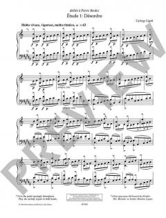 Études pour piano Vol. 1 von György Ligety 