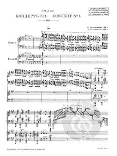 Klavierkonzert Nr. 1 fis-Moll op. 1 von Sergei Rachmaninow im Alle Noten Shop kaufen