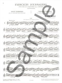 Exercises Journaliers Pour Saxophones von Marcel Mule 