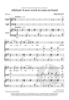 Alleluia! A new work is come on hand von Bob Chilcott (Download) 
