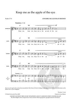 Keep me as the apple of the eye von Annabel Rooney (Download) 