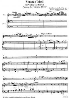 Sonate f-Moll op. 4 von Felix Mendelssohn Bartholdy 
