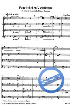 Feinsliebchen-Variationen von Helge Jung 