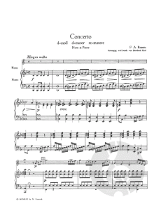 Hornkonzert d-Moll Murray C38 von Antonio Rosetti für Horn und Klavier