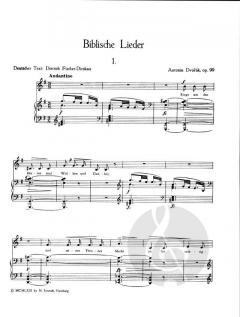 Biblische Lieder op. 99 von Antonín Dvorák 