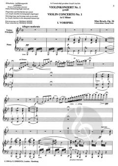 Violinkonzert Nr. 1 g-Moll op. 26 von Max Bruch für Violine und Orchester im Alle Noten Shop kaufen