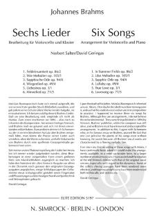 6 Lieder von Johannes Brahms 