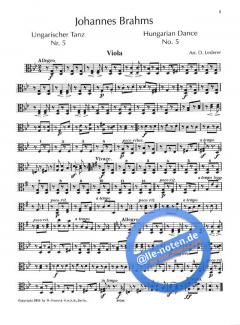 Ungarische Tänze Nr. 5 und 6 von Johannes Brahms 