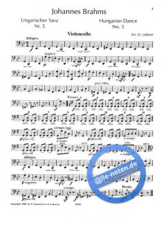 Ungarische Tänze Nr. 5 und 6 von Johannes Brahms 