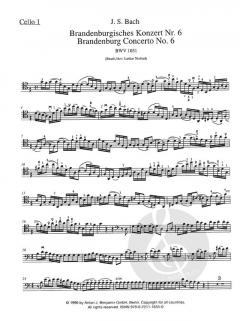 Brandenburgisches Konzert Nr. 6 BWV 1051 von Johann Sebastian Bach 