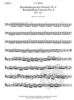 Brandenburgisches Konzert Nr. 6 BWV 1051 von Johann Sebastian Bach 