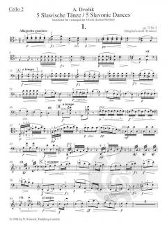5 slawische Tänze op. 46 von Antonín Dvorák 