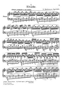 Zehn Etüden op. 15 von Sergej Bortkiewicz 