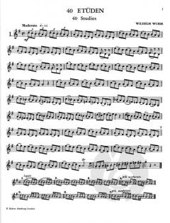 40 Etüden von Wilhelm Wurm 