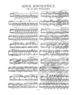 Zehn Präludien op. 33 von Sergej Bortkiewicz 