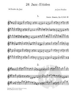 Saxophon-Etüden op. 43 Heft 3 von Gustav Bumcke 
