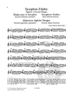 Saxophon-Etüden op. 43 Heft 5 von Gustav Bumcke 
