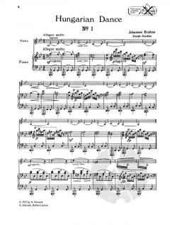 Ungarische Tänze Band 1 von Johannes Brahms 