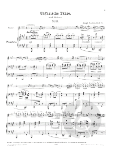 Ungarische Tänze Band 4 von Johannes Brahms 