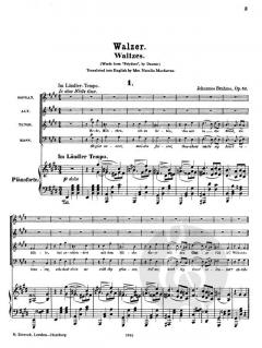 Liebeslieder Walzer op. 52 (Johannes Brahms) 