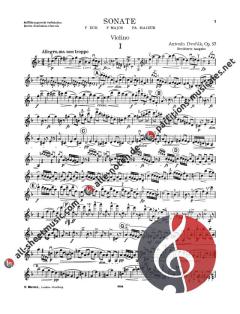 Sonate F-Dur op. 57 von Antonín Dvorák 