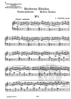 25 Moderne Etüden op. 68 von Ludvig Schytte 