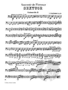 Streichsextett op. 70 von Pjotr Iljitsch Tschaikowski im Alle Noten Shop kaufen (Stimmensatz)