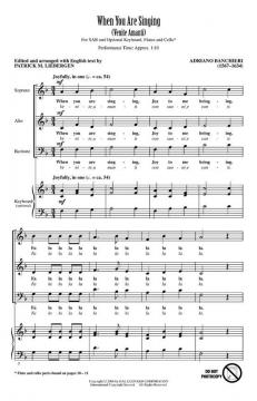 When You Are Singing (Adriano Banchieri) 