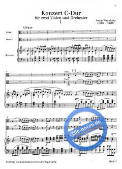 Konzert C-Dur von Anton Wranitzky 