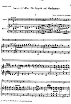Konzert C-Dur für Fagott und Orchester 