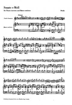 Sonate e-Moll von Franz Benda 