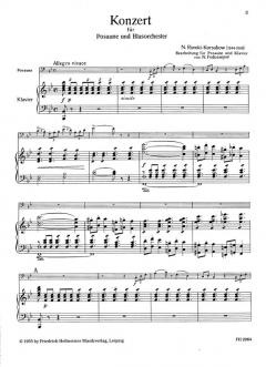 Konzert für Posaune und Blasorchester von Nikolai Rimski-Korsakow im Alle Noten Shop kaufen