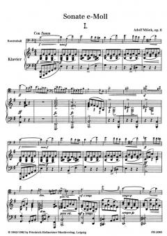 Sonate e-Moll op. 6 von Adolf Misek 