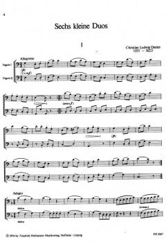 6 kleine Duos, op.1 (Christian Ludwig Dietter) 