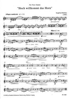 Hoch willkommt das Horn von Siegfried Matthus im Alle Noten Shop kaufen